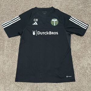 adidas Portland Timbers Training Jersey Large Black Claudio Bravo Player Worn
